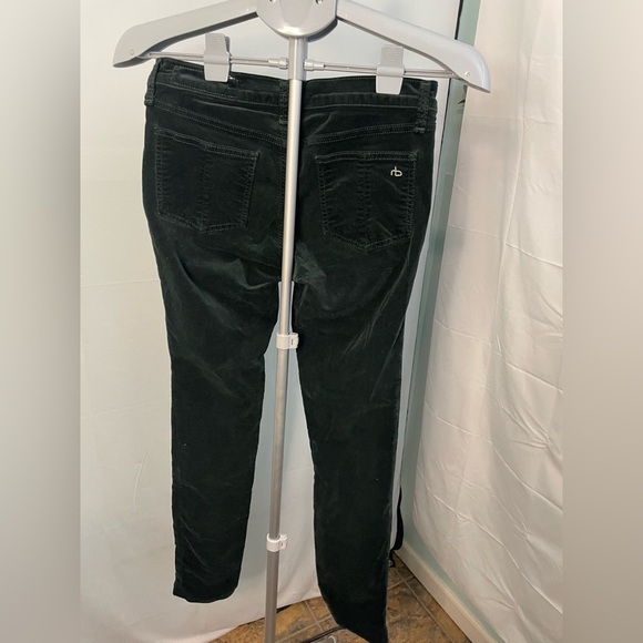 Rag & Bone Ankle Skinny Fit Stretch Pants Green Velvet Womens Sz‎ 27 - Picture 3 of 8